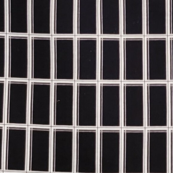 LOFT Outlet Black & White Lined Windowpane A-Line Skirt - 6 - Picture 7 of 7